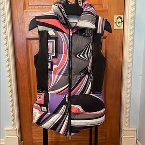 Emilio Pucci Colorful Geometric Puffer Vest